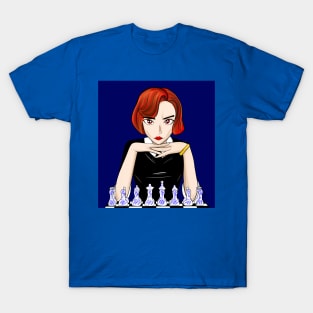 the lady chess beth harmon in queens gambit T-Shirt